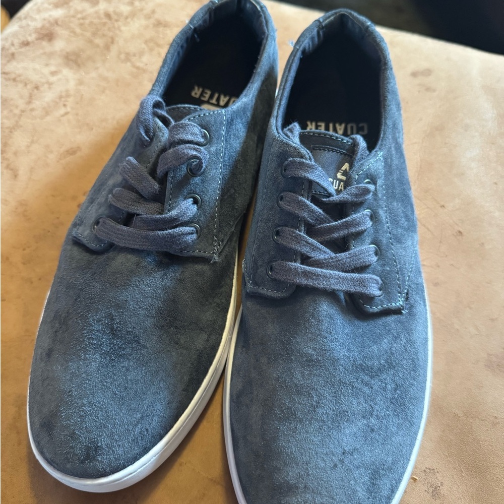 Travis Mathew Navy Sneakers for Men - New w/o Tags - Cuater Blue Suede size 10
